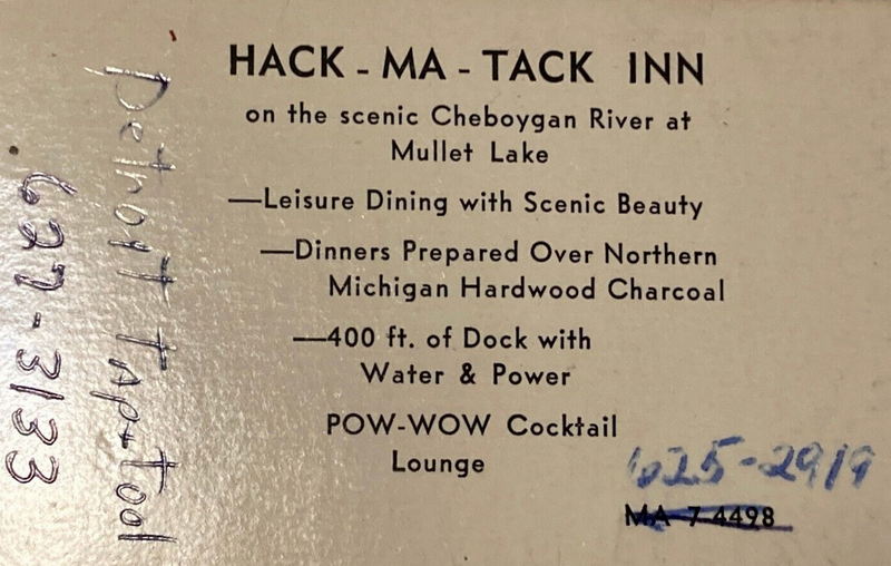 Hack-Ma-Tack Inn - Vintage Postcard